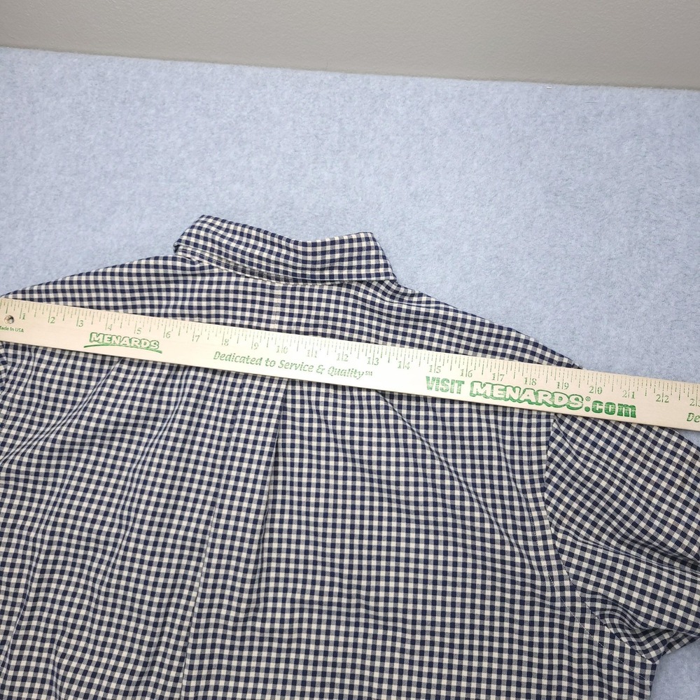 Ralph Lauren Shirt Mens Large Blue Check Classic Fit Long Sleeve Button Down‎ - Picture 10 of 11